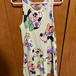 Tropical theme Disney dress Minnie Mickey Donald Daisy
